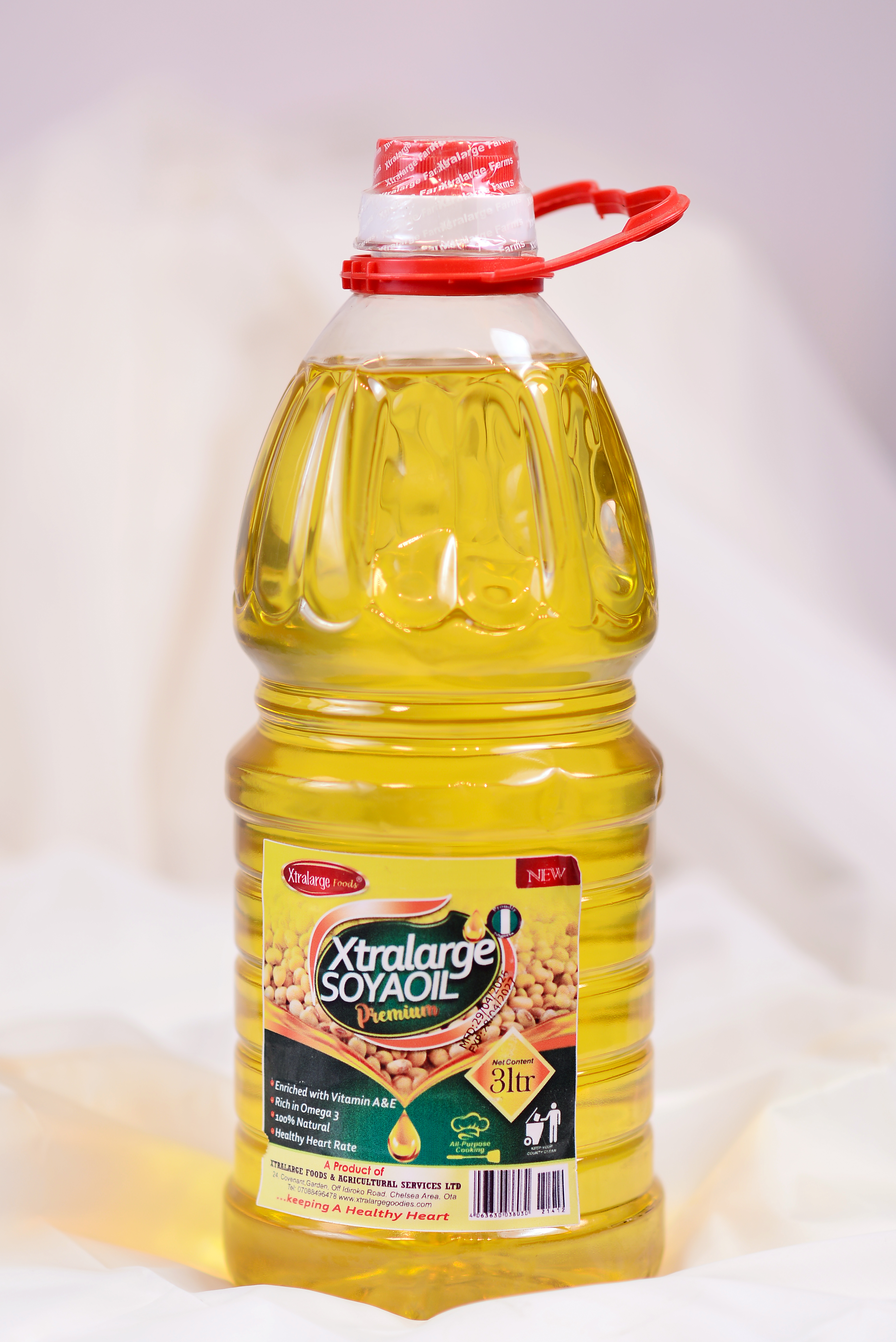 Xtralarge Farms  Soya oil (3 litres)